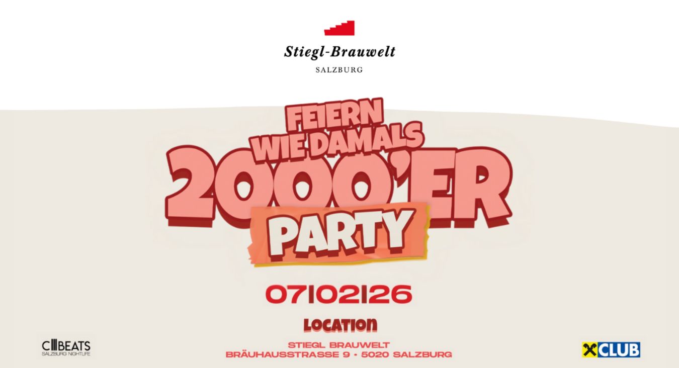 2000er Party Stiegl-Brauwelt